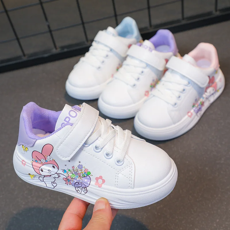 Sanrio Cartoon Printed Children Shoes For Boys Girls Sport Sneakers Kids Leisure Summer Casual Shoes Non-slip Running Toddler