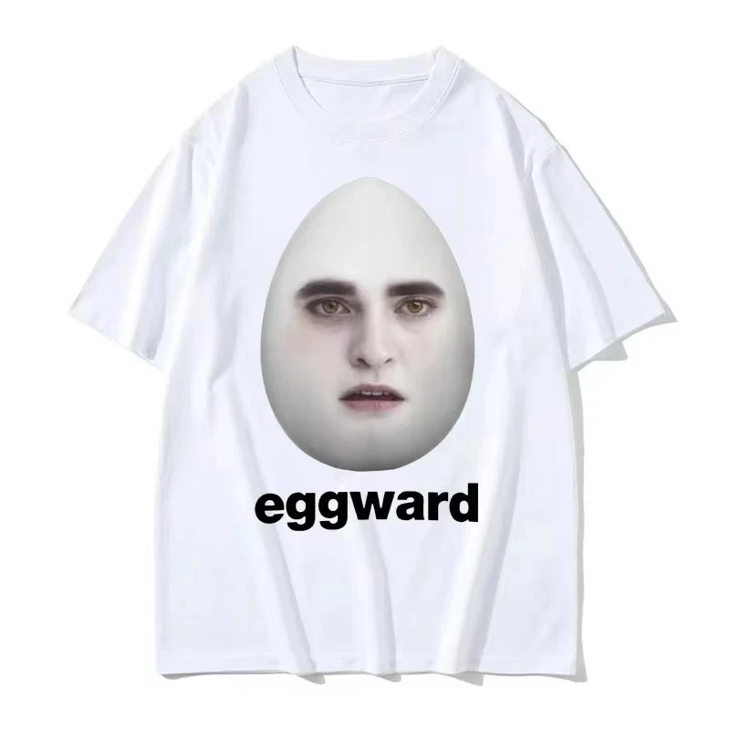 Hot Twilight Eggward Funny Meme T Shirt Edward Cullen Parody Humor Tshirt Women Casual Short Sleeve T-shirt Aesthetic Clothes