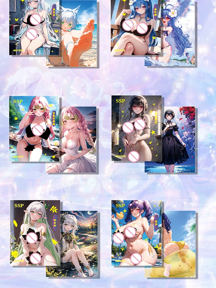 Bargain Price Peerless beauty A4 Size Waifu Boards Goddess Story Collection Card Swimsuit Bikini Booster Box Habbies Gift