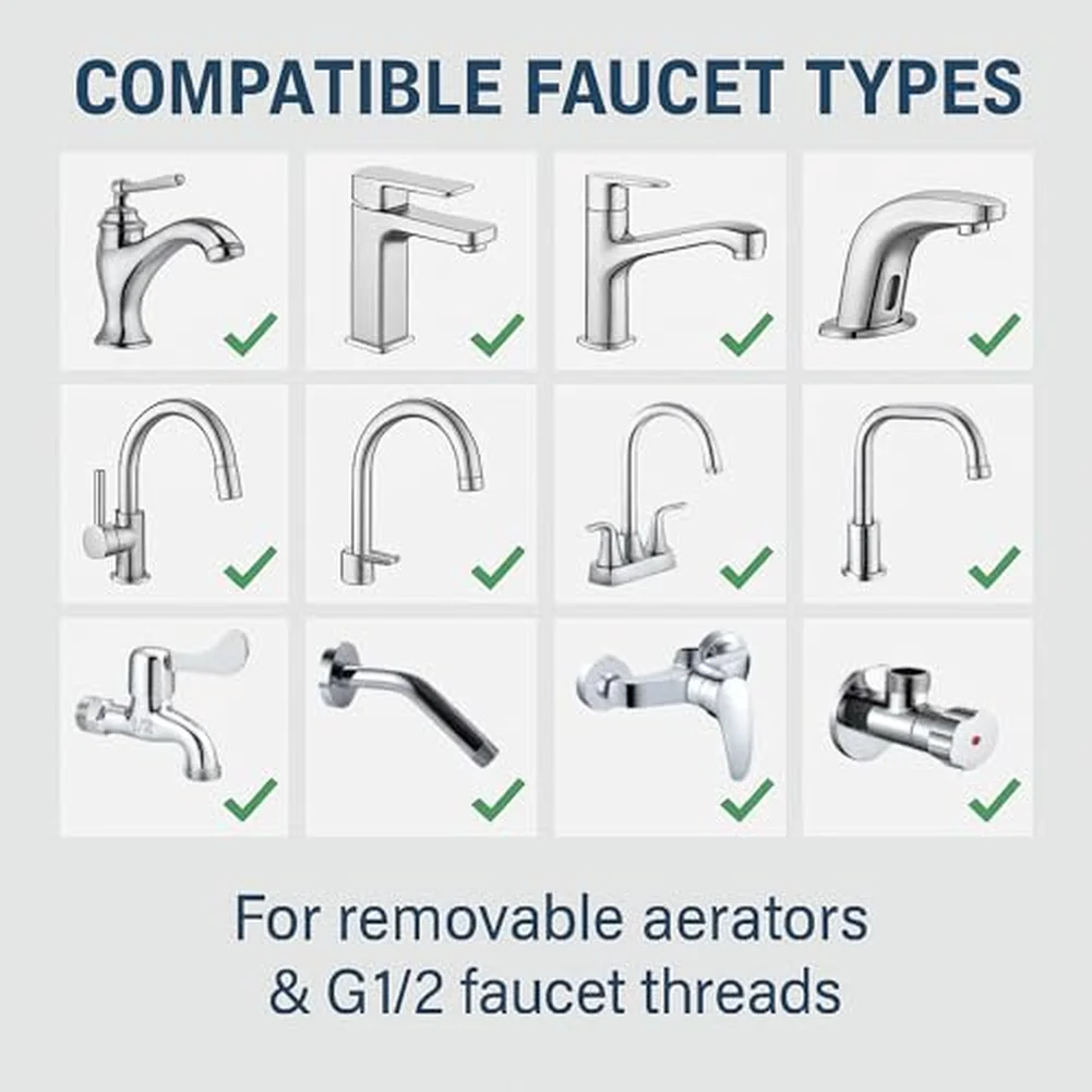 Brass Faucet Adapter Kit for Garden Hose with 55/64 Inch Female Thread 15/16 Inch Male Thread and G1/2 Internal Thread