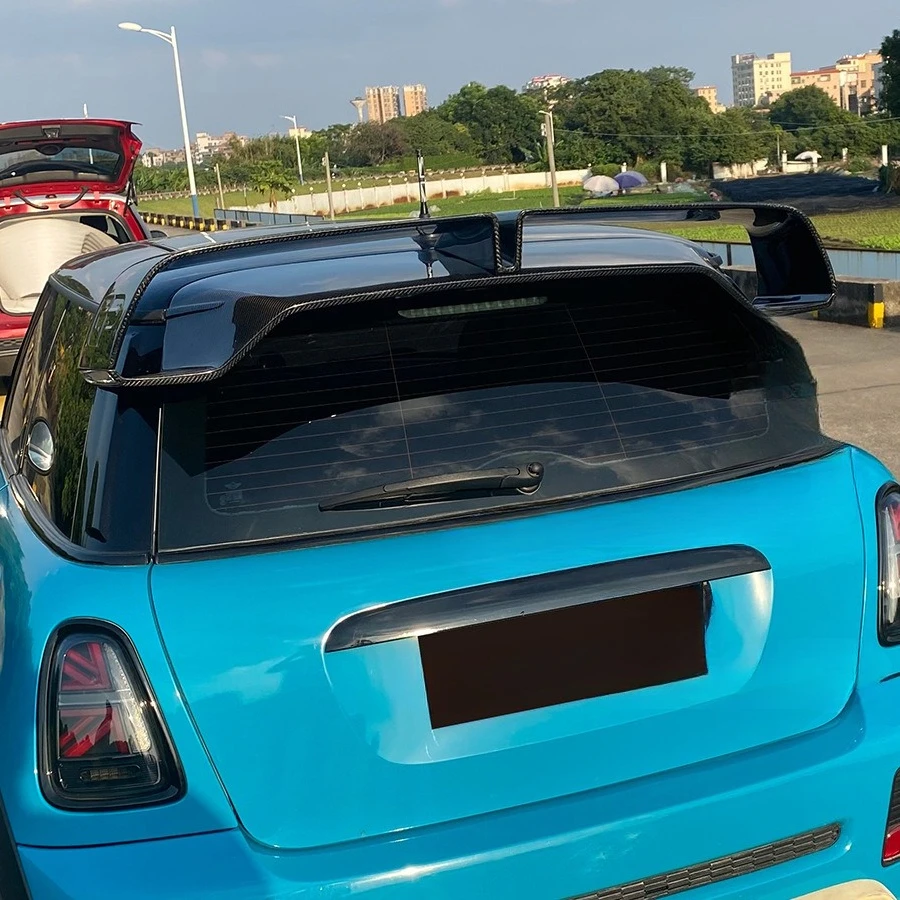 

Suitable For MINI COOPER S JCW R56 Modified GP3 Carbon Fiber Tail Spoiler Fixed Wind Wing Accessories