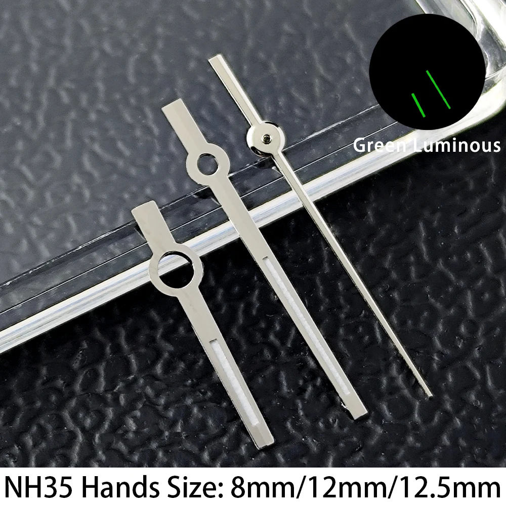 28,5 mm grünes leuchtendes NH35-Zifferblatt, passend für NH35 NH36 Uhrwerke, Uhrenzubehör, austauschbares Armbanduhrteil, NH35-Zeiger, NH36-Zifferblatt – Detail 8