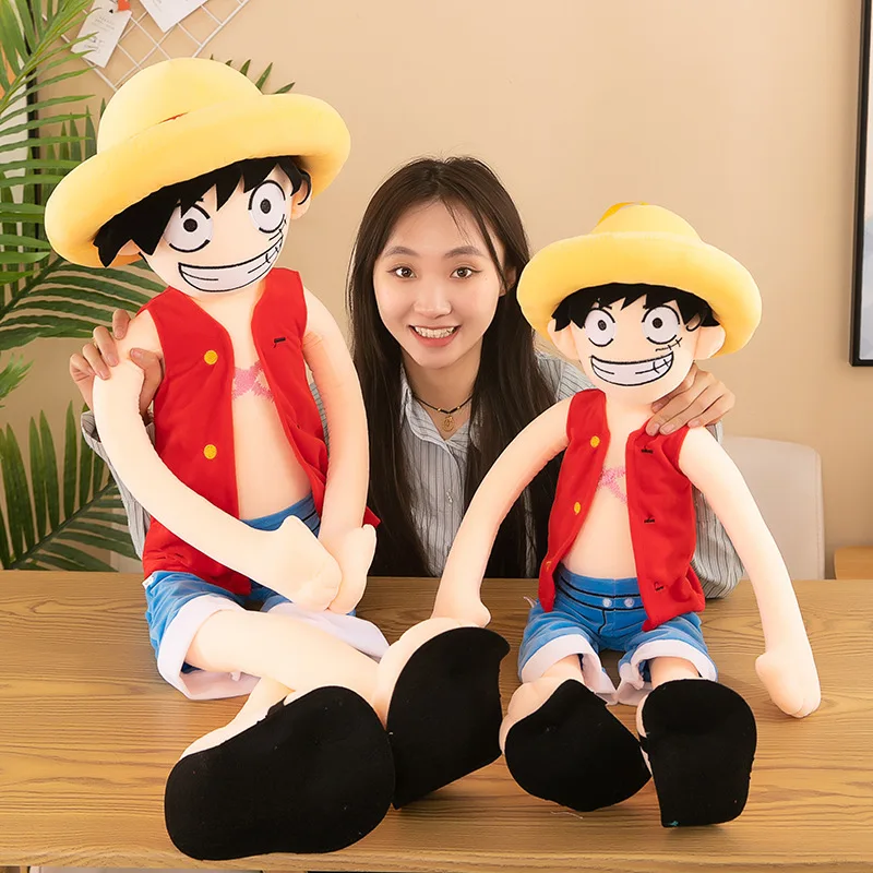 新しい麦わら帽子のワンピースぬいぐるみ-ルフィ-ジョバ-ワンピースぬいぐるみ-男の子向け人形