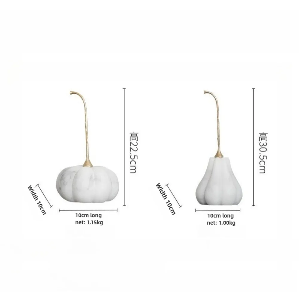 Resin Sculptures and Figurines Creative Pumpkin Decorative Ornaments Modern Living Room Accessories for Home Decoration