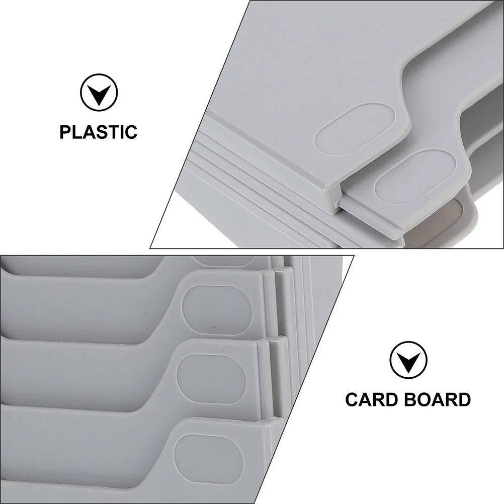 

Material Card Rack Superior Plastic Multi Pockets Storage Employee Badge Holder Garage Organizers Warehouse