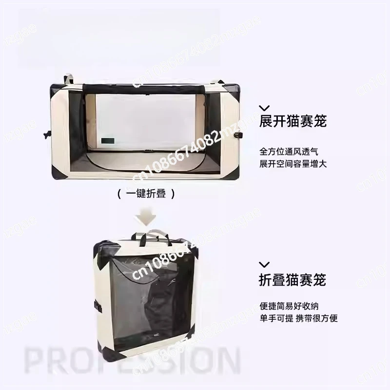 Cat Racing Cage for Exhibition Show Portable Foldable Cattery Delivery Room Transparent Pet Isolation Cage Large Space Cat Cages