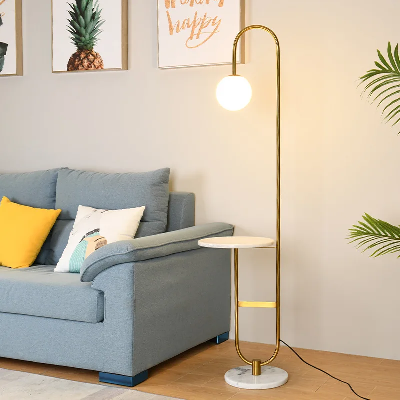 nordic led floor lamp para home decor ouro preto mesa redonda lampada em pe sala de estar sofa luzes de marmore mesa de cha 01