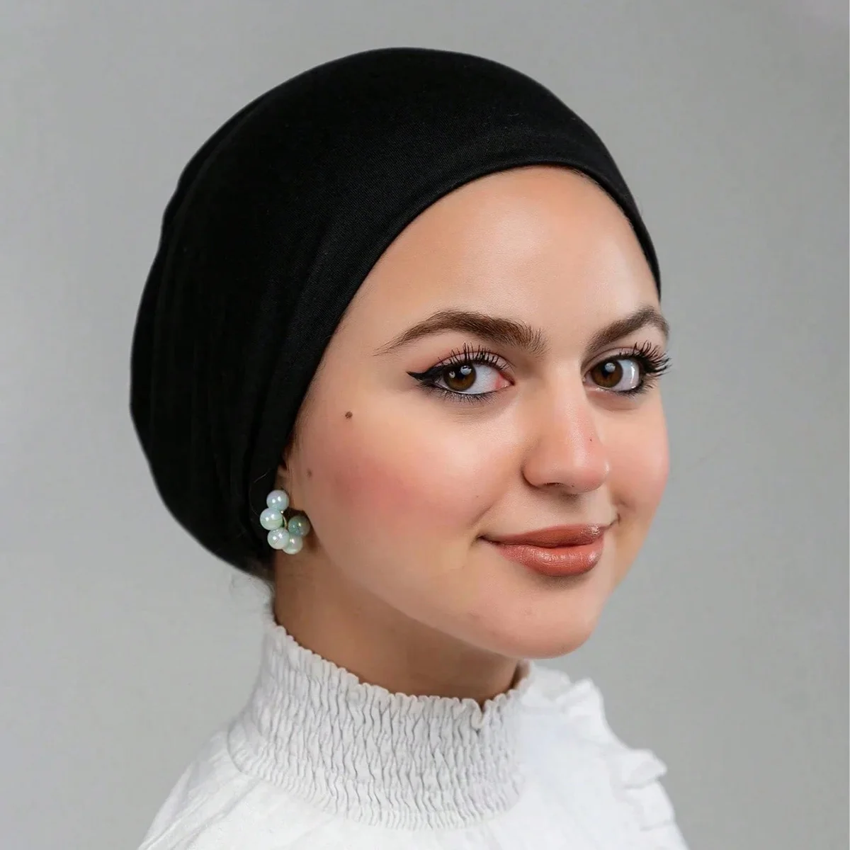 Hot Soild Cotton Modal Jersey Hijabs for Muslim Women Turban Tube Caps Elastic Base Inner Cap Head Wear Women's Bonnet Hats