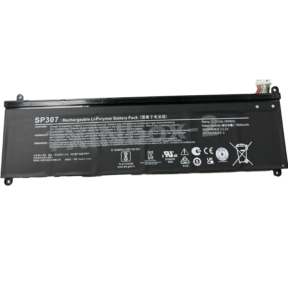 SP307 11.55V 90Wh 7800mAh Battery For Siemens Simatic Programmer CNC SystemSimatic PG M7