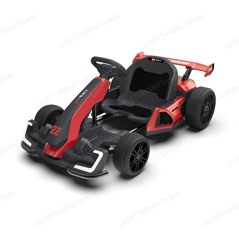 300W Dual Drive Electric Drift Go Kart, 24V 5AH Battery for Kids Adults