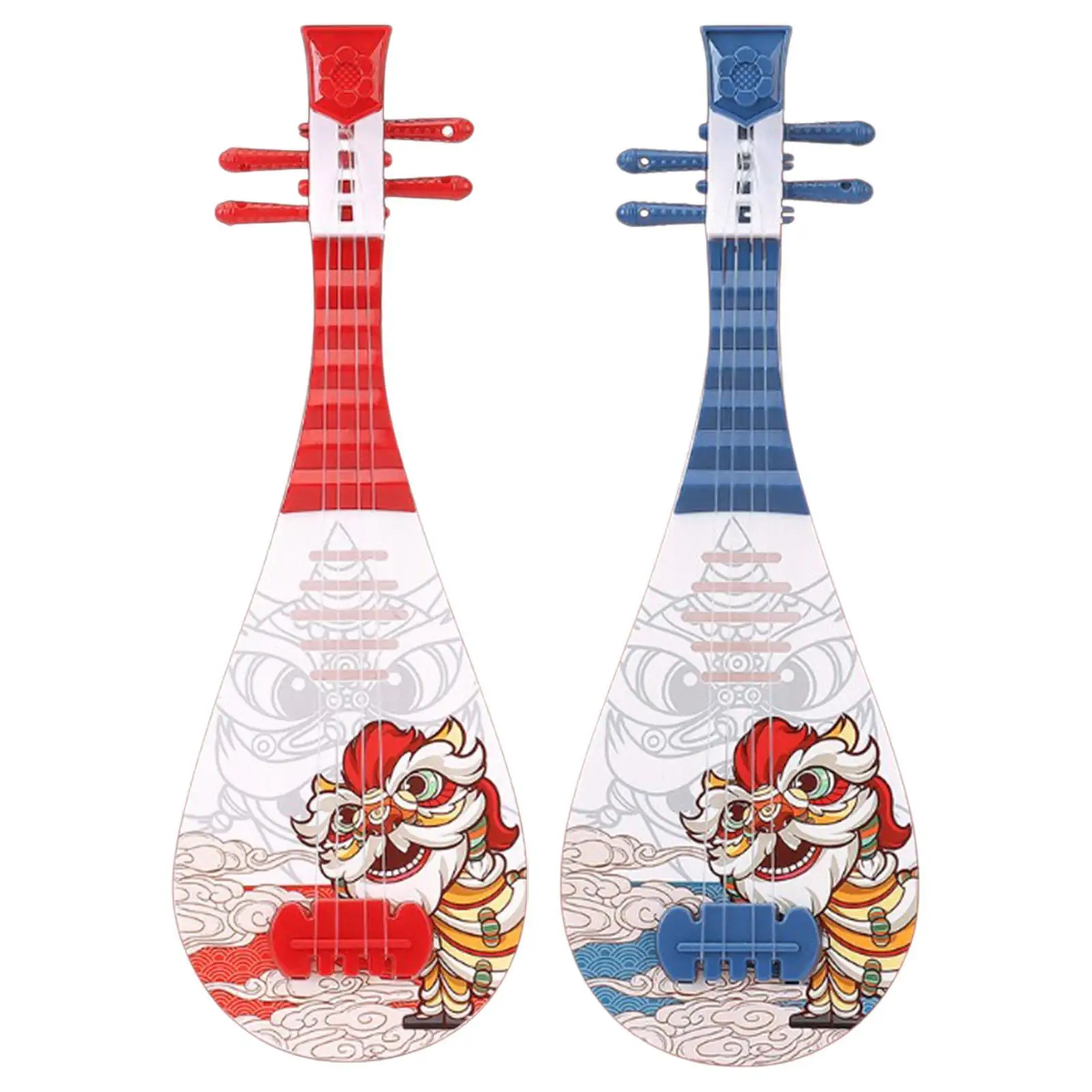 محاكاة القيثارة لعبة الغيتار الصغيرة لعبة الأسد الرقص قابل للتعديل سلسلة مقبض الاطفال الغيتار لعبة موسيقية للأطفال