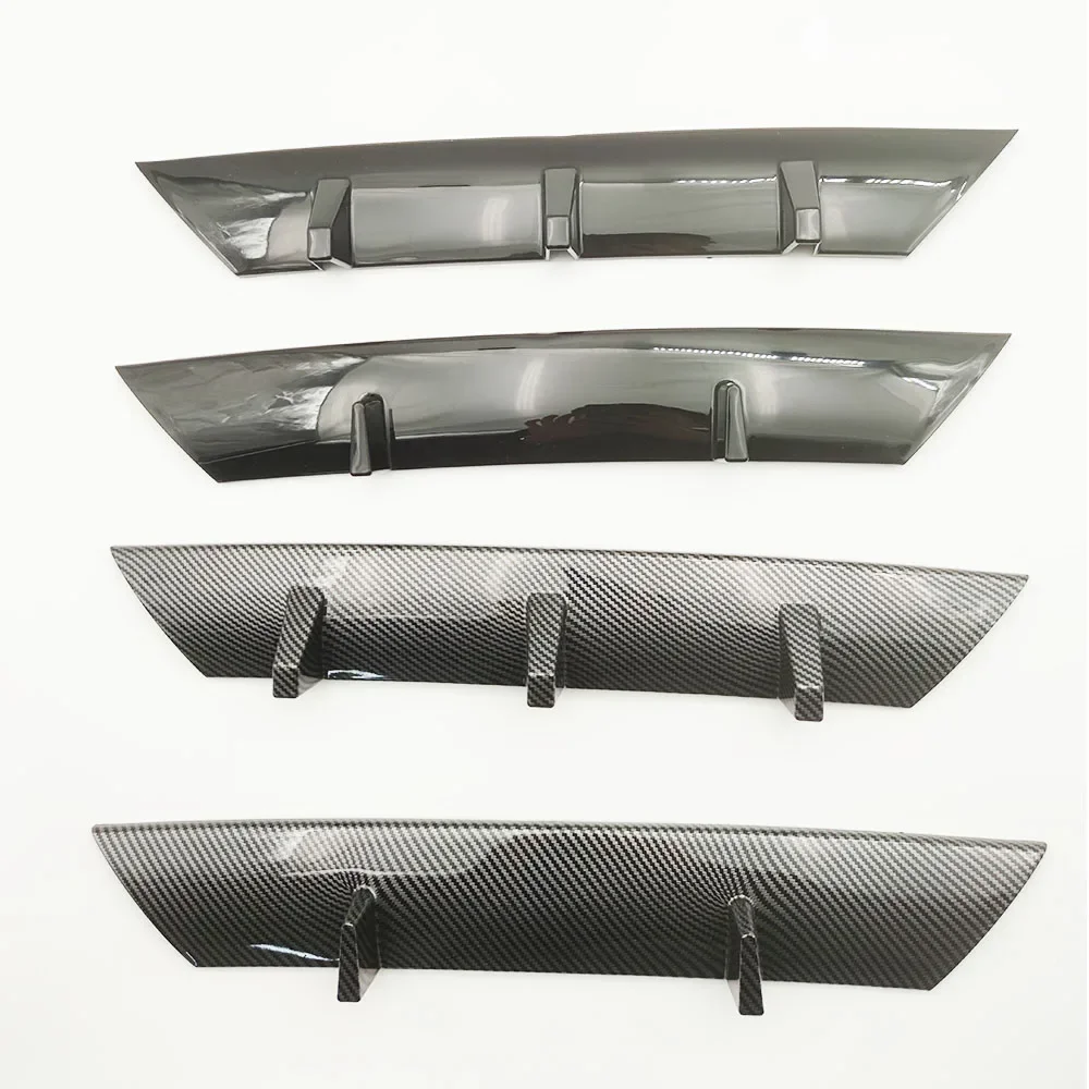 ABS Universal Car Front Bumper Lip Body Kit Spoiler Splitter ABS Bumper Canard Lip Splitter Universal Car Accessories front lip
