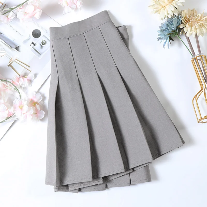 Pleated Skirt Summer 2023 High Waist A-line White Y2k Tennis Sporty Faldas for Women Clothing Gray Mini Pleats Skirt with Shorts