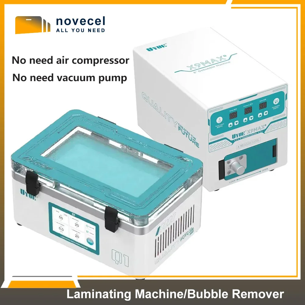 

UYUE X9 max Пеногаситель Встроенный насос Поддержка макс. 8 дюймов изогнутый и плоский для мобильного телефона ЖК-стекло OCA Инструмент для удаления пузырьков