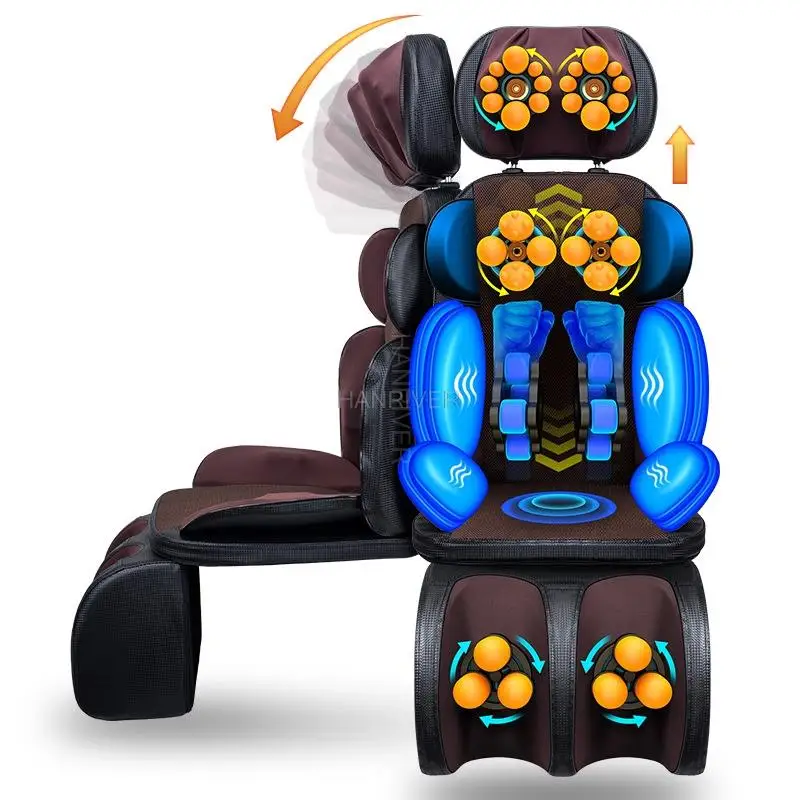 

Electric Vibrating Full Body Massage Cushion Neck Back Waist Hip Leg Massage Chair Heating Massage Muscle Stimulator