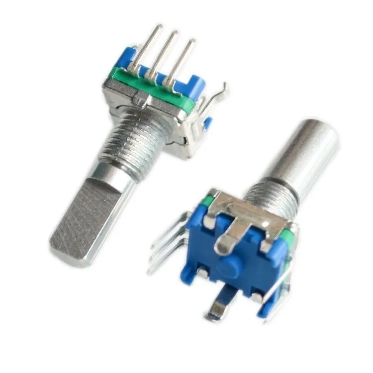 Rotary encoder,code switch/EC11/ audio digital potentiometer,with switch,5Pin, handle length 20mm