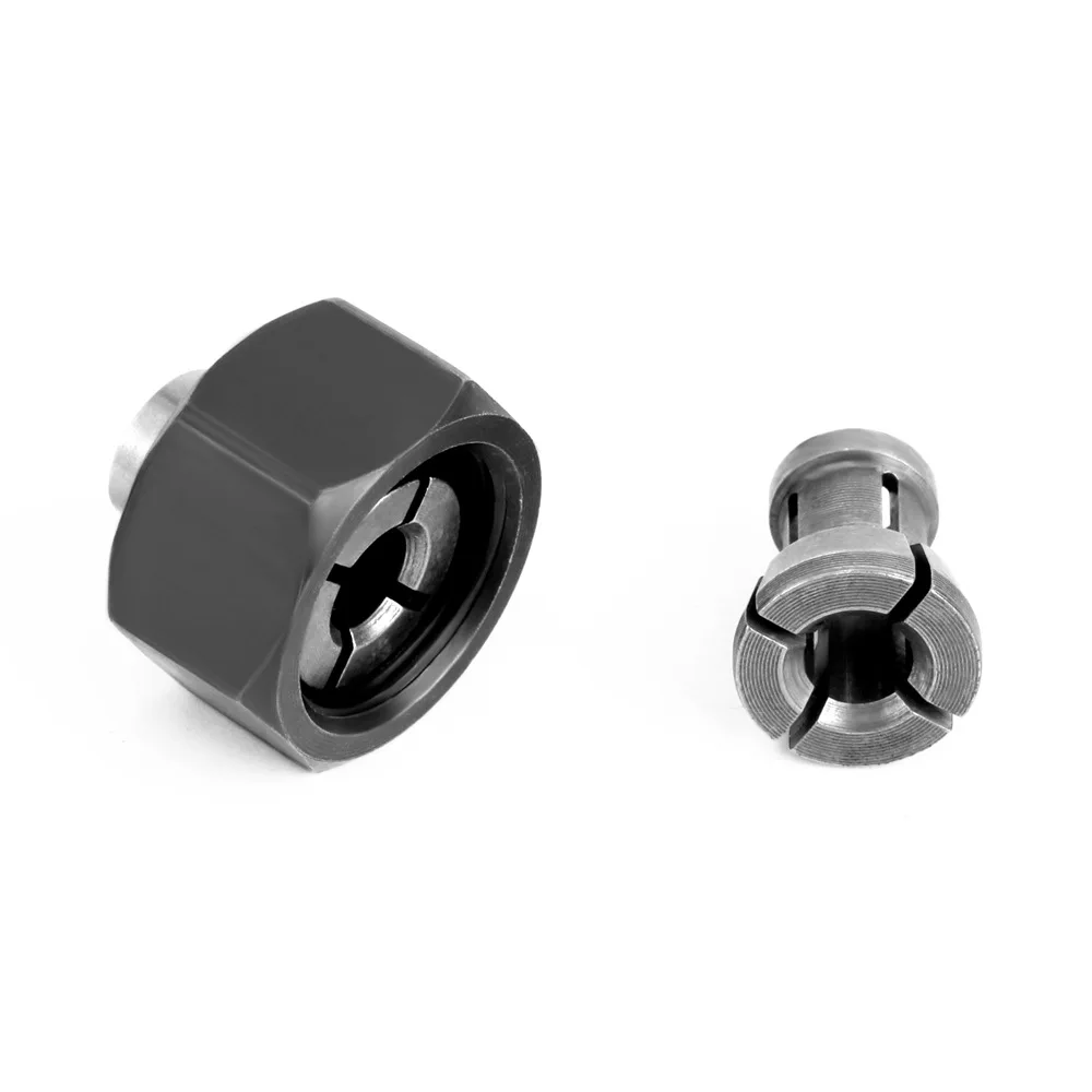 Imagem -05 - Pinça Chuck Adaptador com Porca Gravura Máquina de Corte Roteador Elétrico Fresa Acessórios M17 6.35 mm