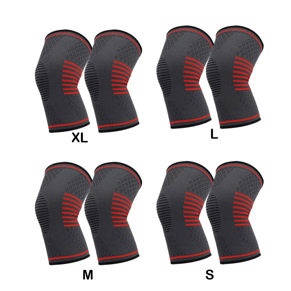 2/3 2piece Breathable Knee Support Compression Sleeves Comfortable And Lightweight Protection Knee Pad