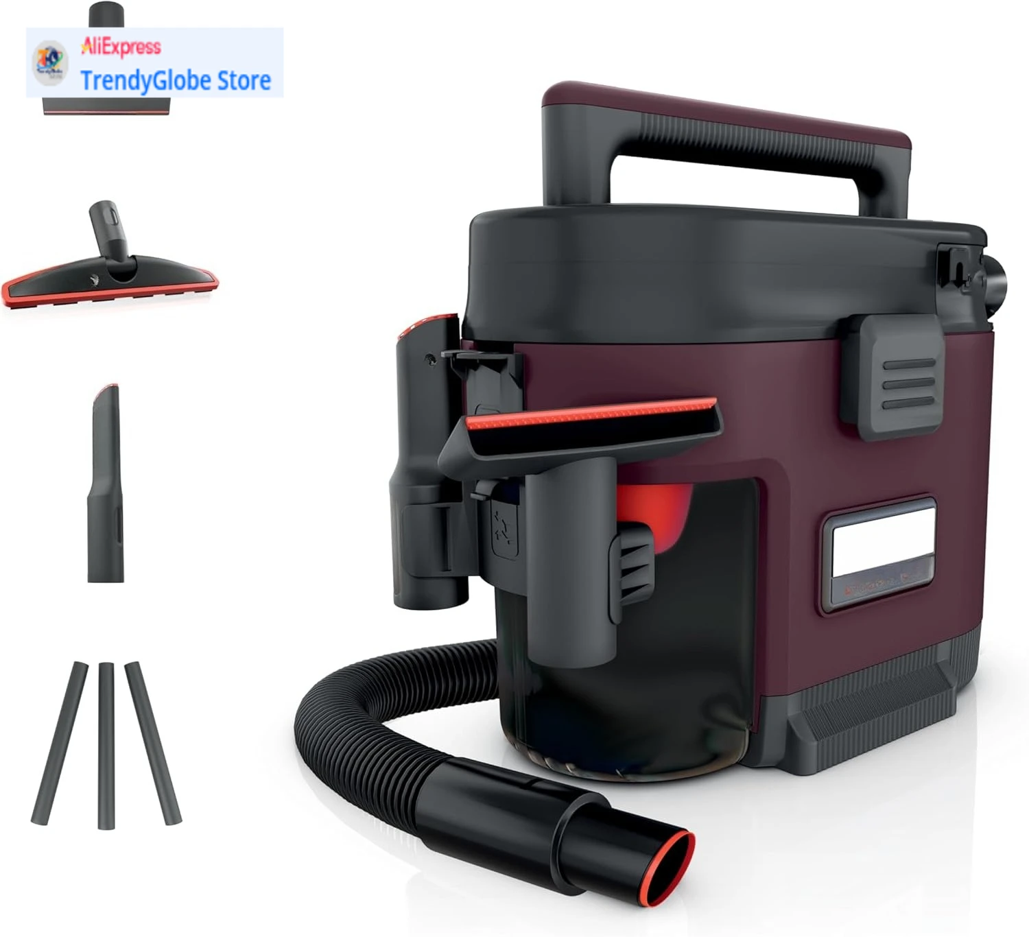 

Портативный пылесос для влажной и сухой уборки, емкость 1 галлон, комплект аксессуаров True Grip, проводной, идеально подходит для домашних животных и автомобилей, сверхмощное всасывание