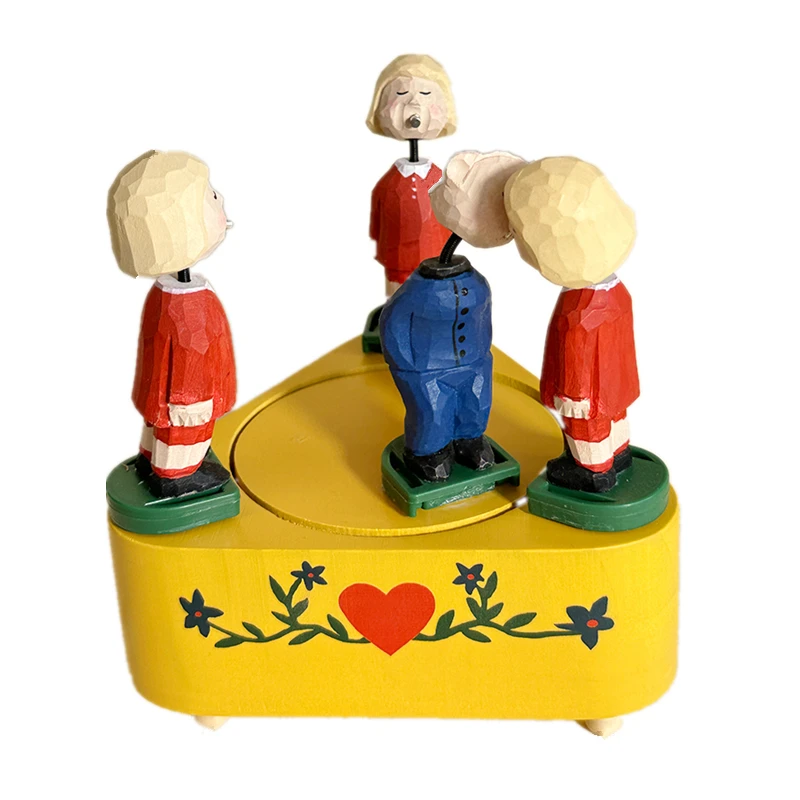 Vintage west german dolls Bluetooth music box couple kissing carousel working Home Decoration Valentine\'s Day Gift