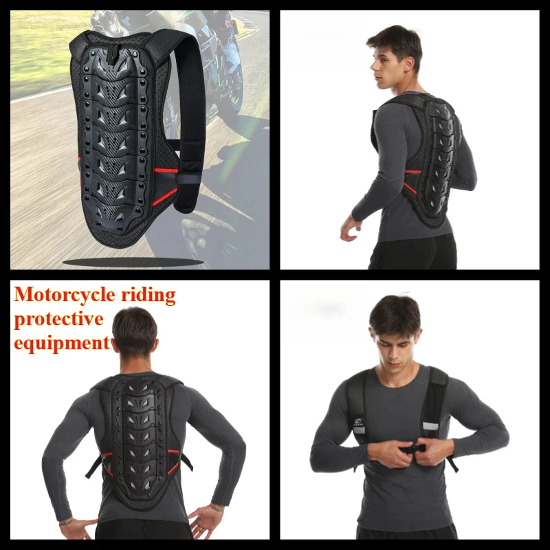 1PCS Motorcycle Riding Protective Equipment Falling Back Armor, Windproof and Warm-keeping, Armor Equipment Accessories