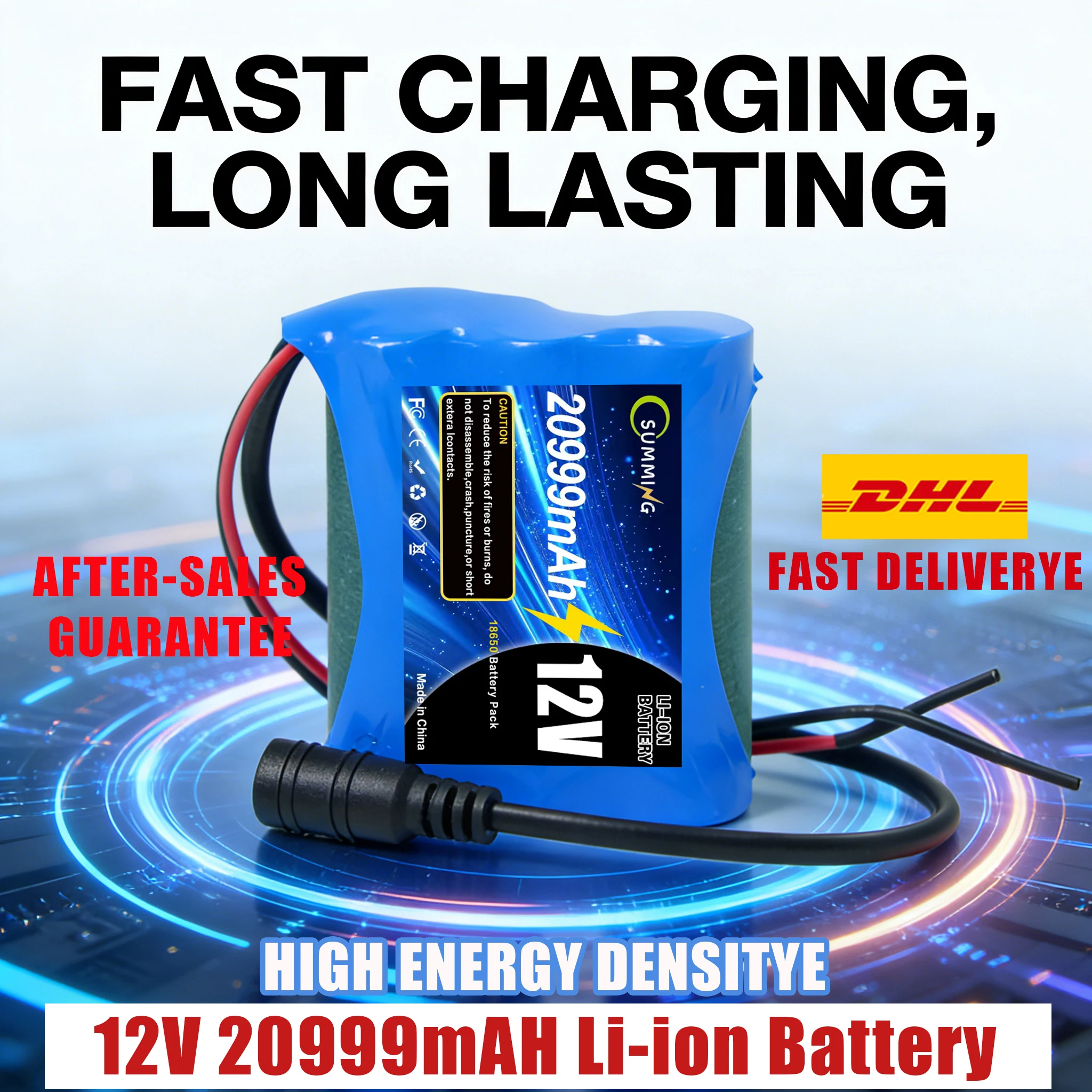 

Супермощный аккумулятор 12В 20999мАч 3S1P Литий-ионный аккумулятор с защитной схемой, выходное напряжение 12.6В для питания Колеса + зарядное устройство
