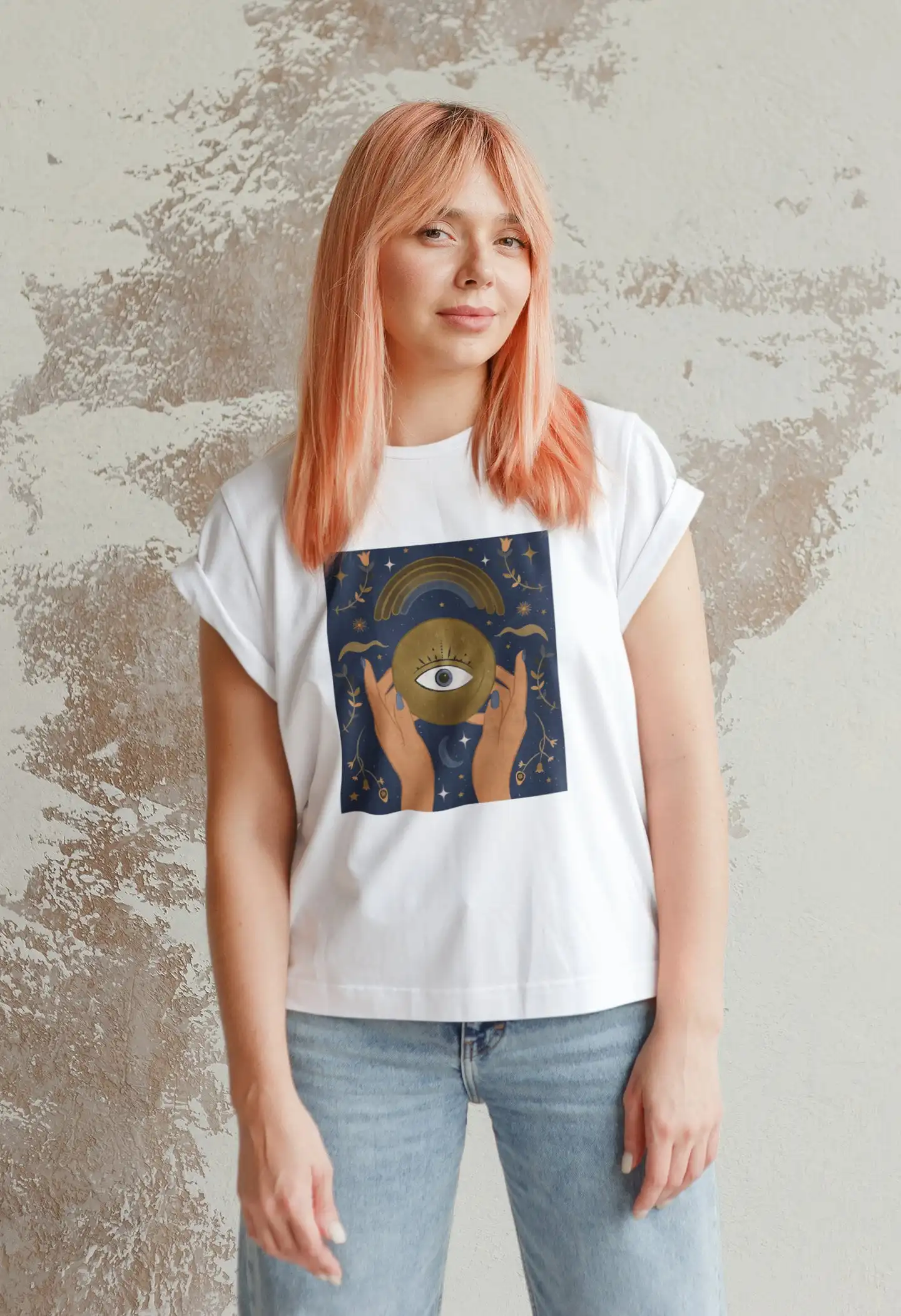 Esoteric Hands And Eye T Shirt Mystical Palmistry All Knowing Tarot Zodiacs