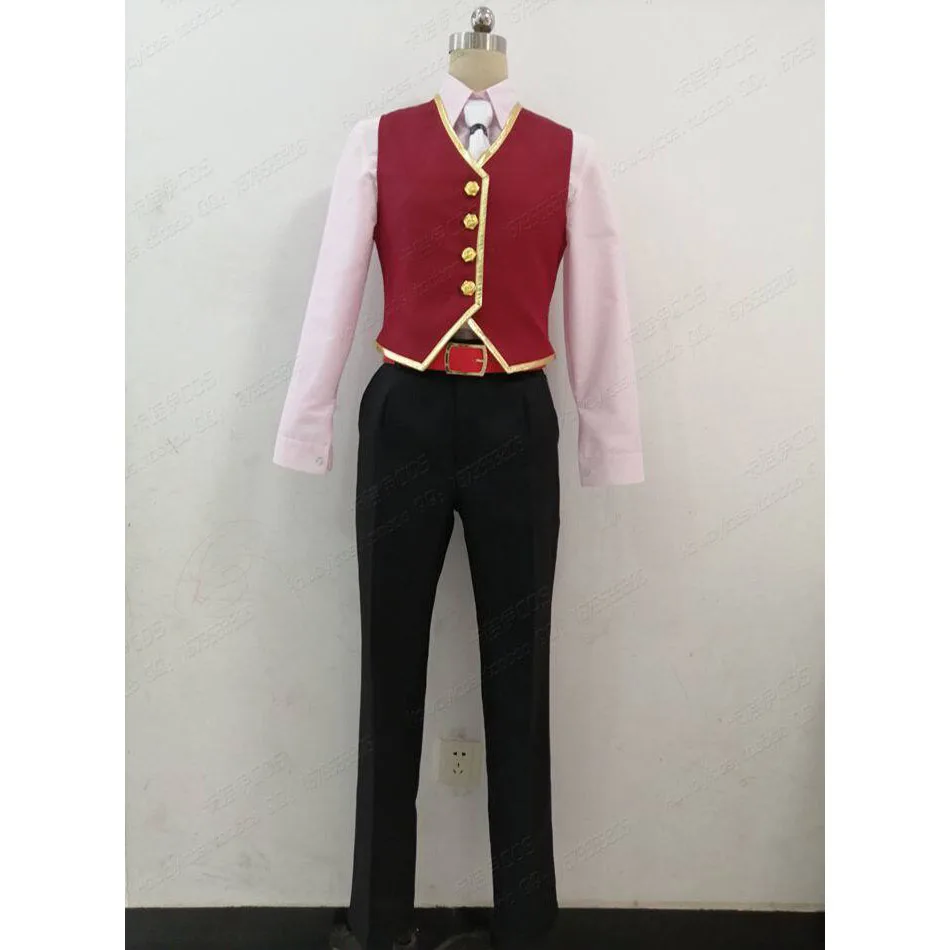 Disfraces de Cosplay de Anime Promise of Wizard Maki Akira para Hombre y Mujer, Abrigo, Chaleco, Camisa, Pantalones, Corbata, Cinturón, Trajes para Halloween y Carnaval