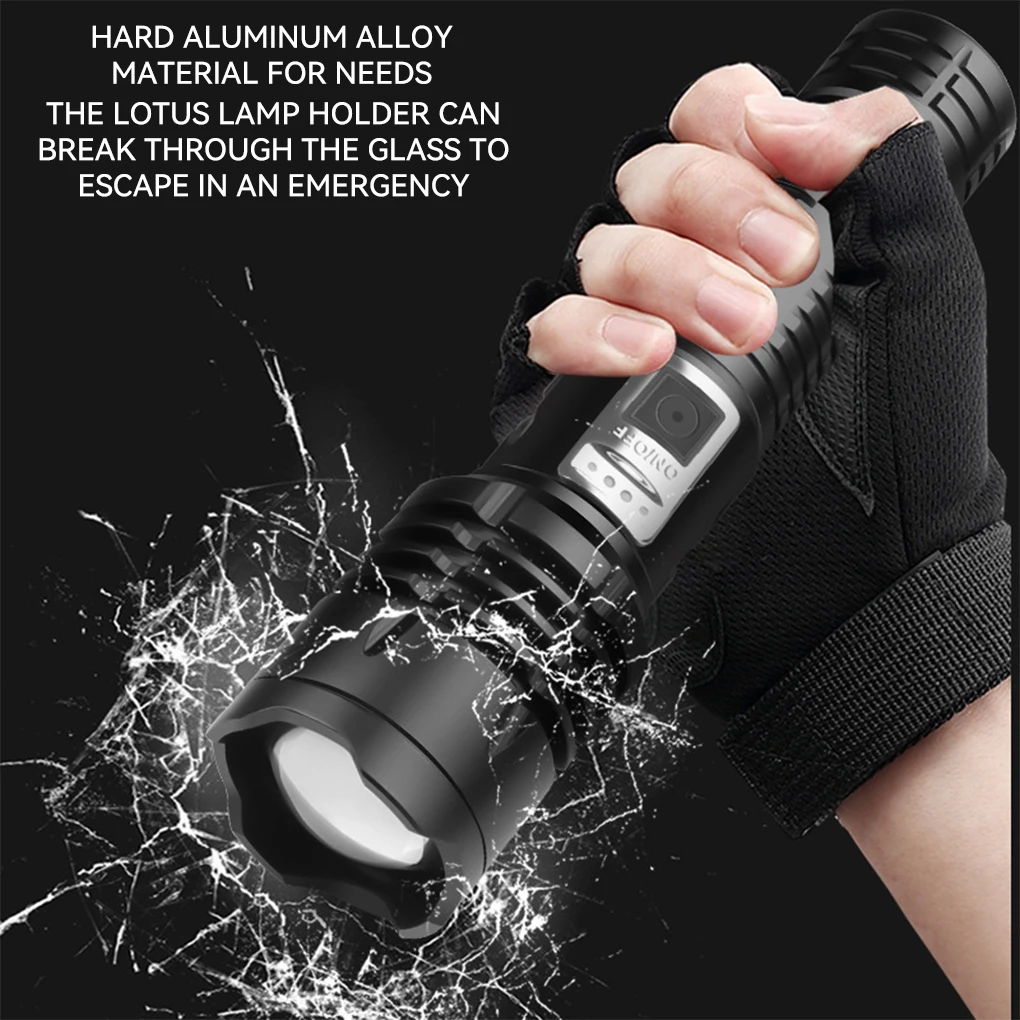 Flashlight XHP99 Pen Clip Micro Lamp Waterproof Battery Indicator Strong Light Outdoor Lighting Camping Fishing