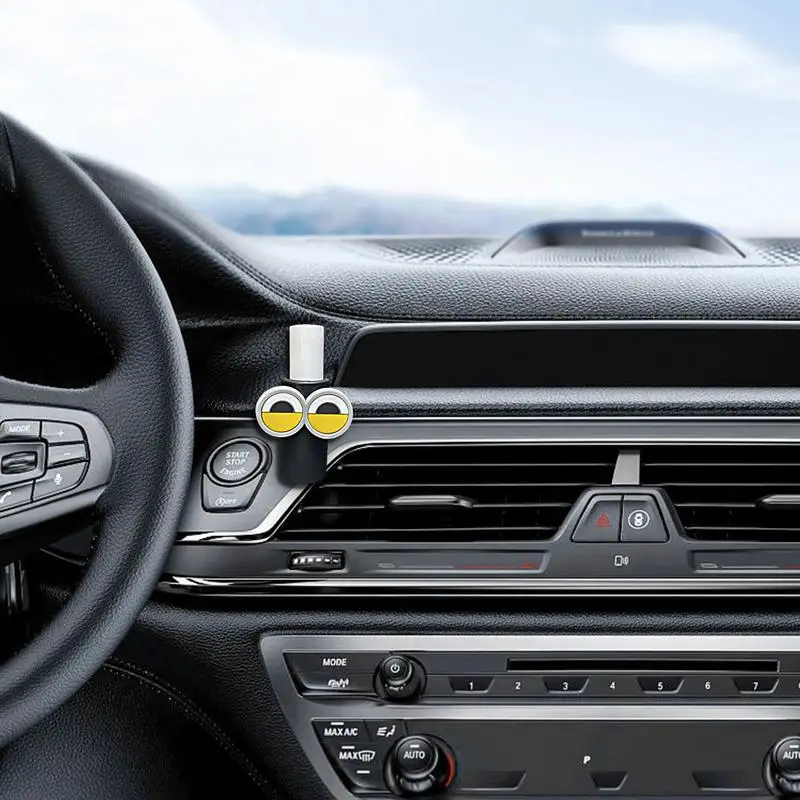 Car Lip Balm Holder Car Lipstick Holder No Melt Cartoon Design Storage Rack Case Keychain Attachment For Air Vent Hiking Outdoor