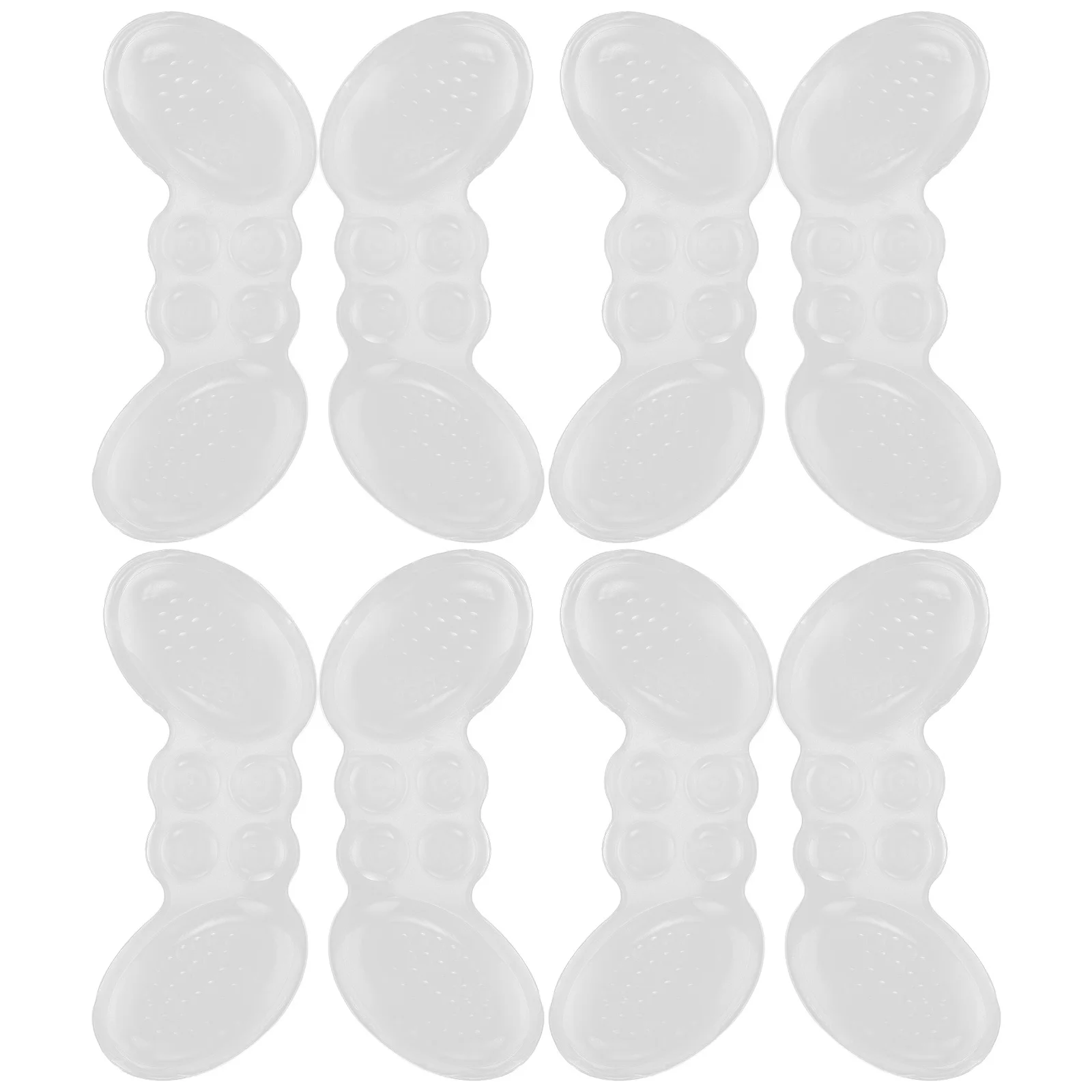 

4Pairs Silicone Heel Pads Comfortable Cushions Wear-Resistant Liners for Women Men Versatile Shoe Inserts Anti-Slip Protection