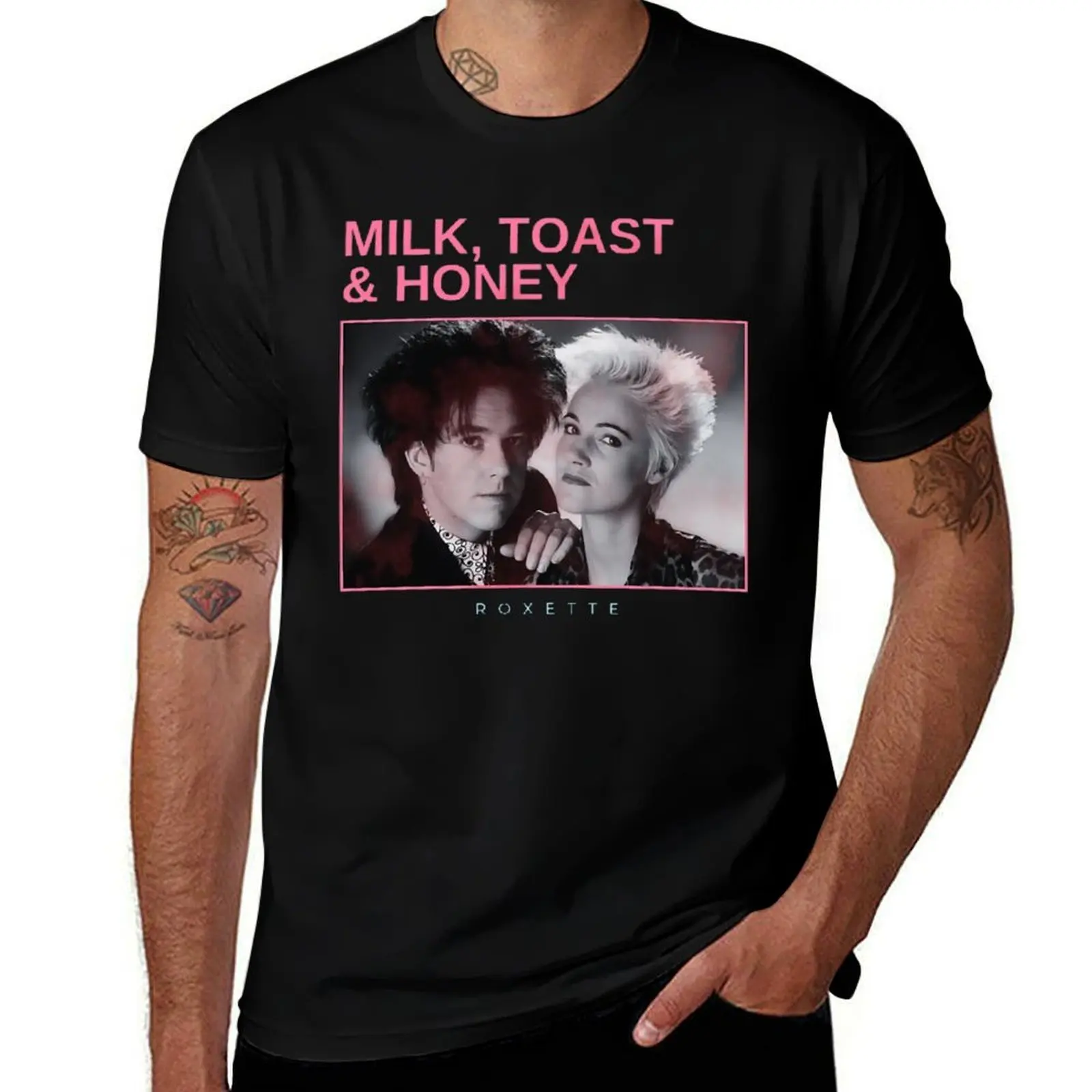milk, toast and honey - vintage minimalism T-Shirt Large Size Short Sleeve T-Shirt
