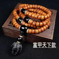 Tibet Yak Bone Fidelity Natural Men's and Women's Tibetan 108 Beads Rosary Bracelet Necklace Crafts