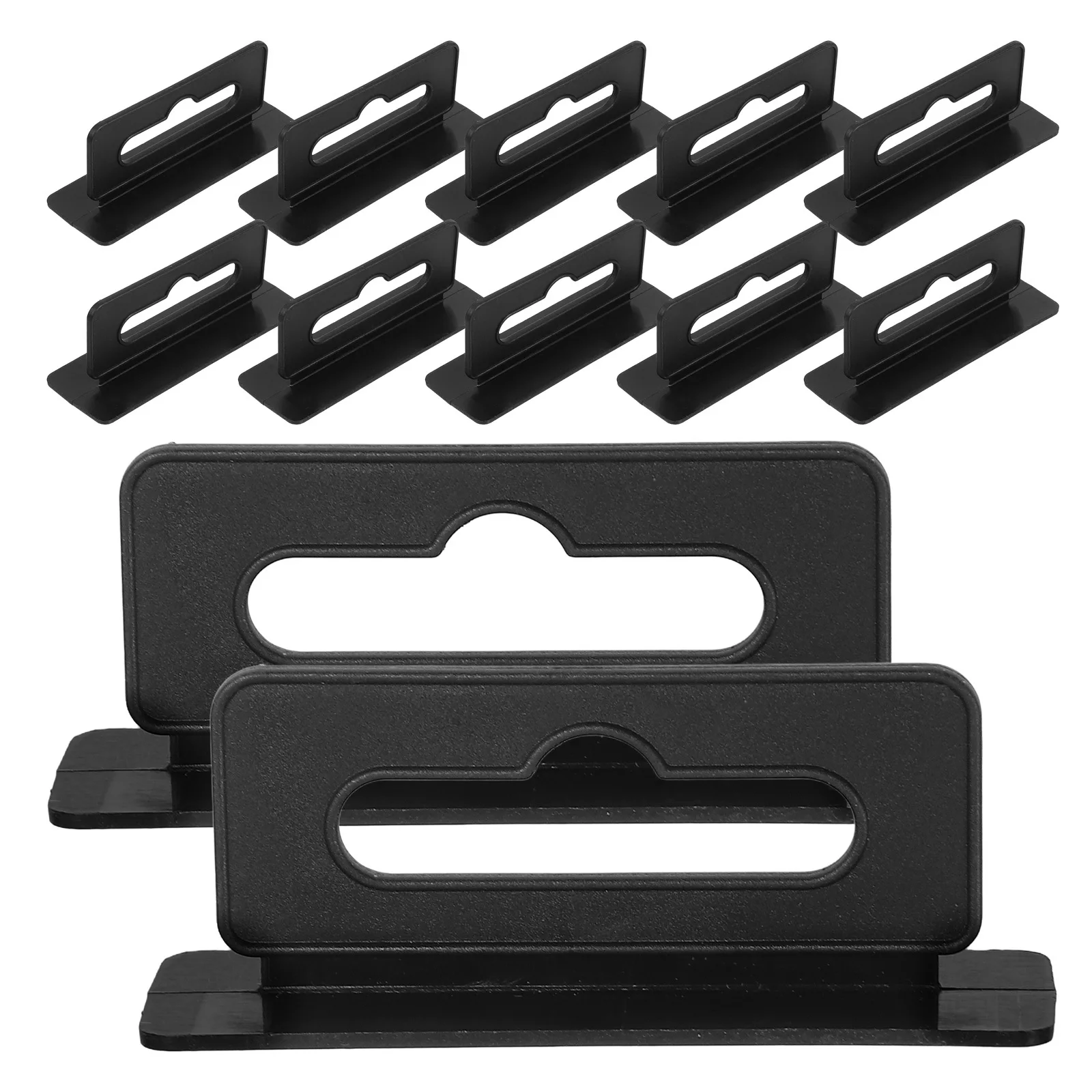 

100Pcs Display Hooks Aircraft Hole Plastic Retail Display Hangers for Malls Supermarkets Product Labeling Merchandise Hang Tabs