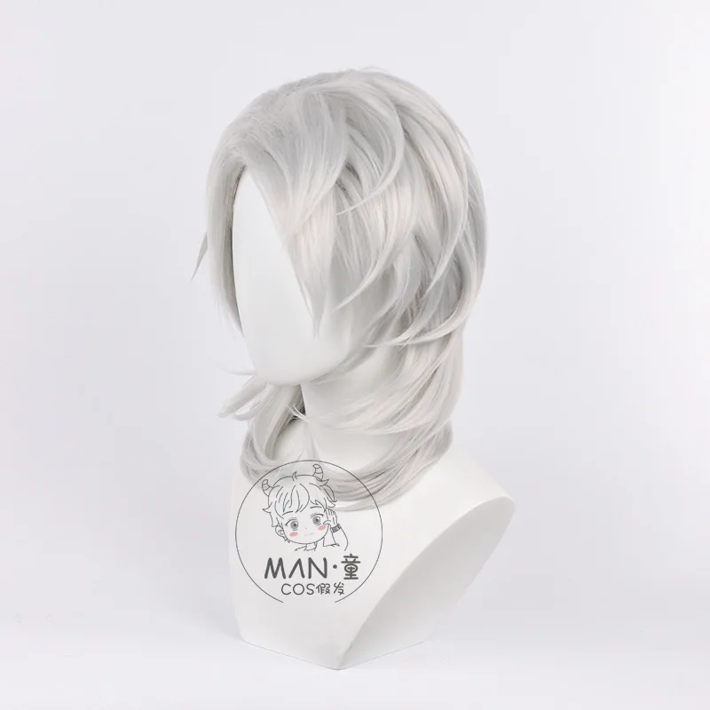 Mignon Rui Spider Demon Cosplay Wig Silver White Teased Roots Halloween Gift