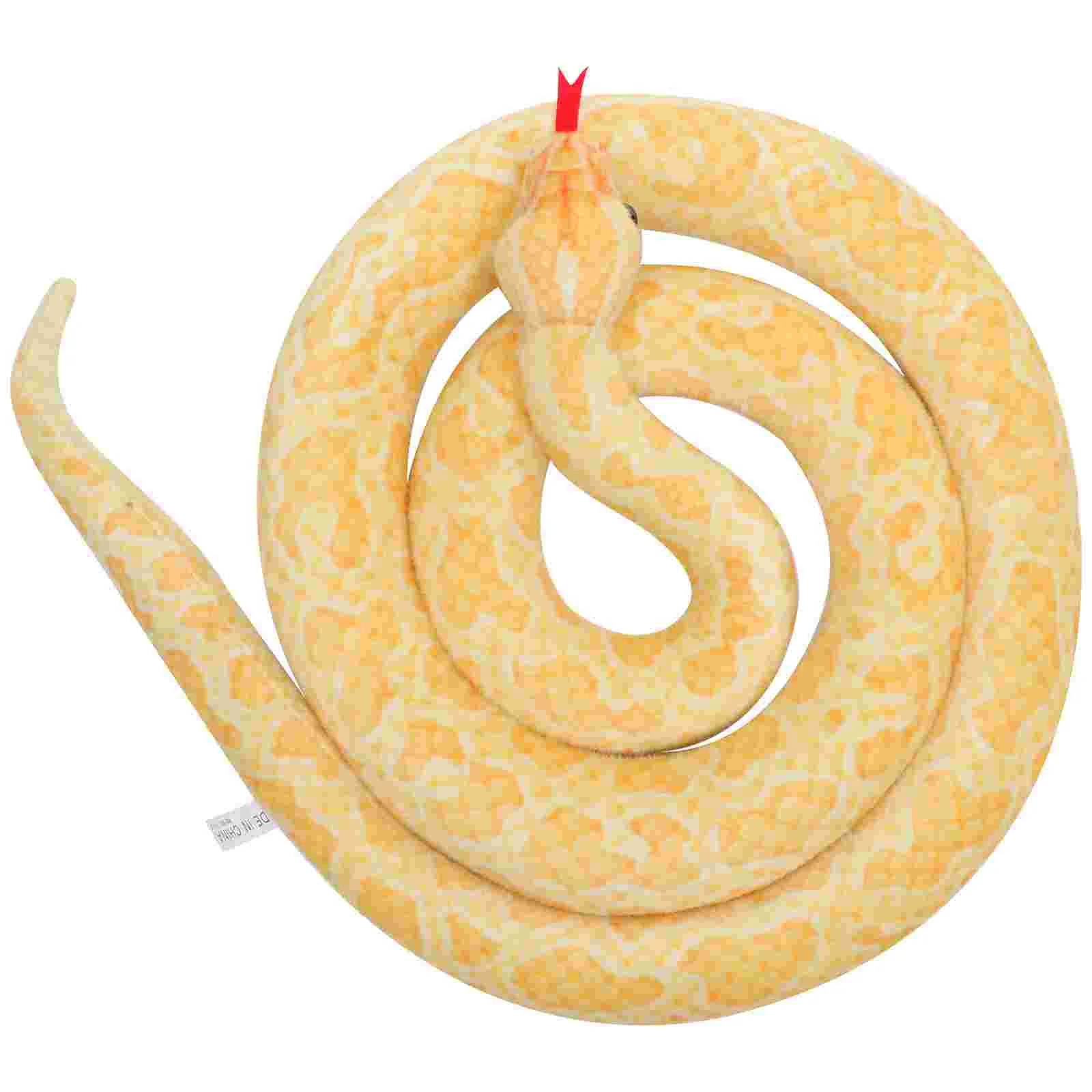 

Plush Snake Movie Props Stuffed Animal Prank Toy Tricky Kids Toys Decorations Decorate Fake Cloth Pp Cotton Man Child Halloween