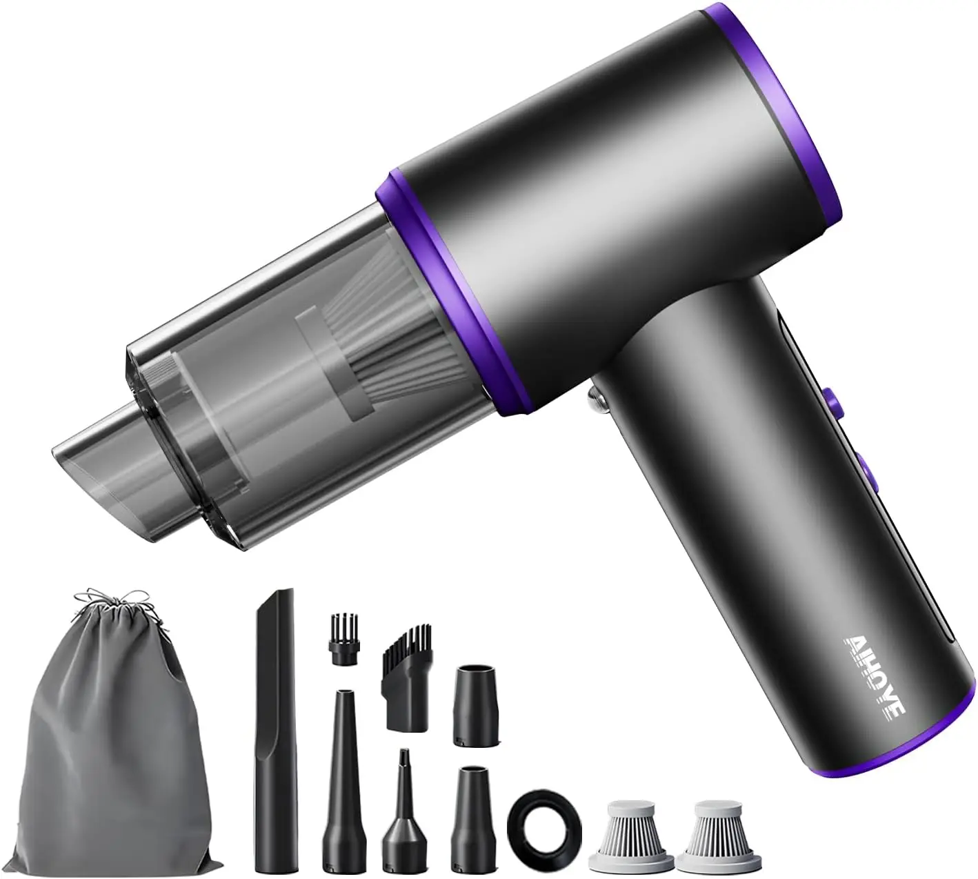 

Portable Cordless Car Vacuum 22000PA, 4-in-1 Handheld Vacuum with Brushless Motor for Car, Home, Office, Camping, Pet