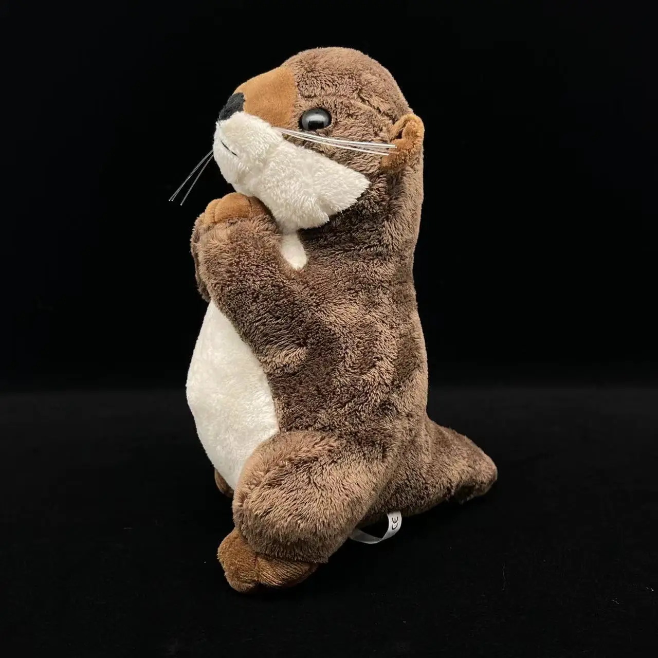 19cm Simulation Lovely Praying Otter Plushies Doll Stuffed Soft Animal Reallife Otter Baby Appease Toys Home Decor for Kids Gift