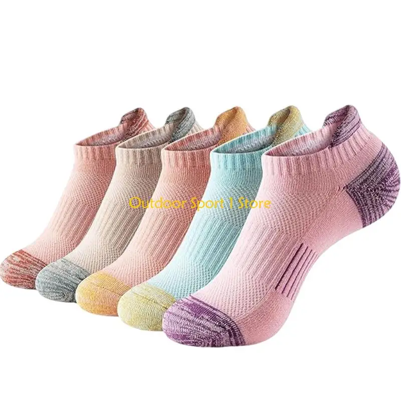 A0KA 5 أزواج الرجال النساء الجري الجوارب الكاحل الجوارب الجوارب القصيرة المدرب الجوارب جوارب رياضية جوارب رياضية الجوارب #5