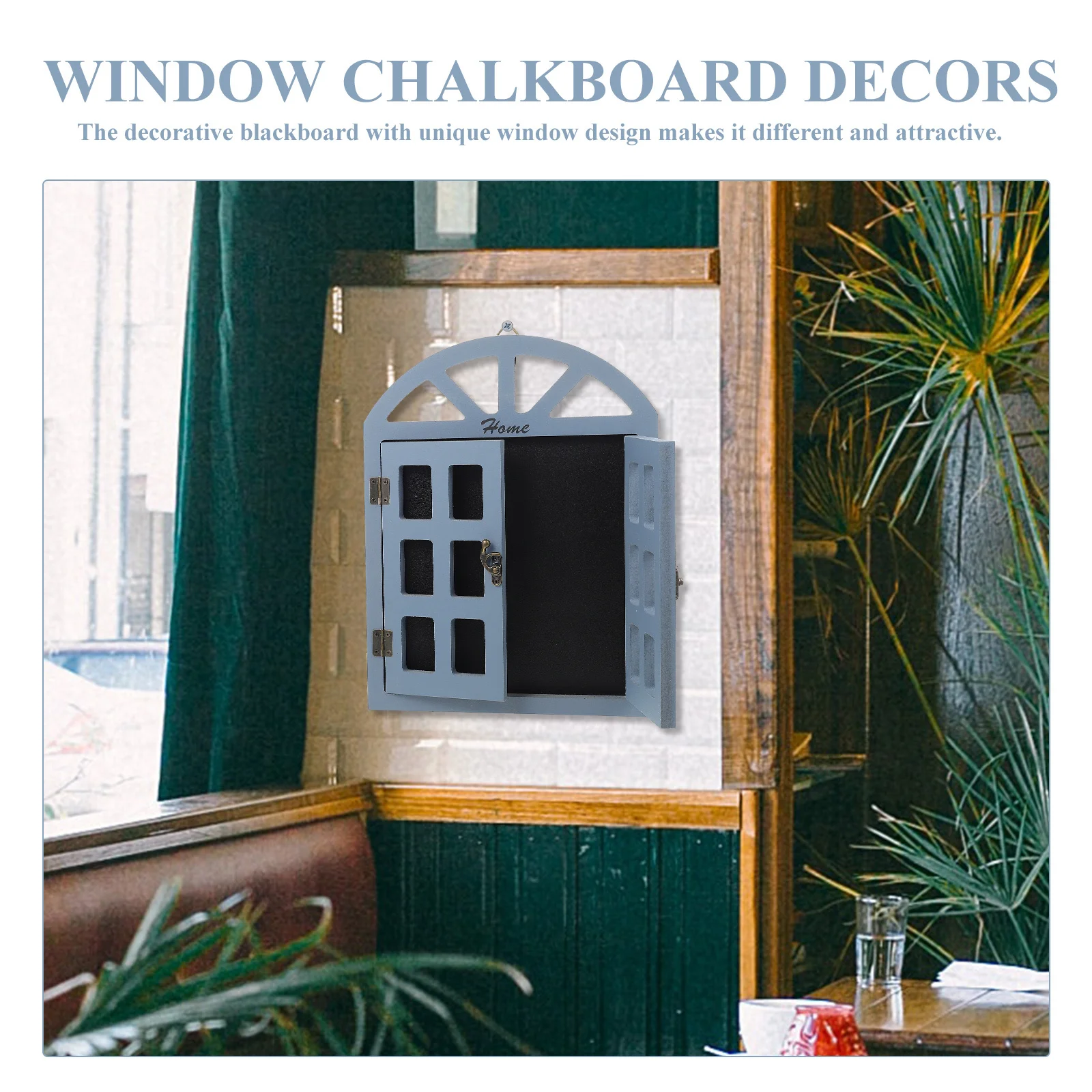 سبورة نافذة خشبية قابلة لإعادة الاستخدام لأماكن العمل مقاس 14 × 20 بوصة سبورة نافذة