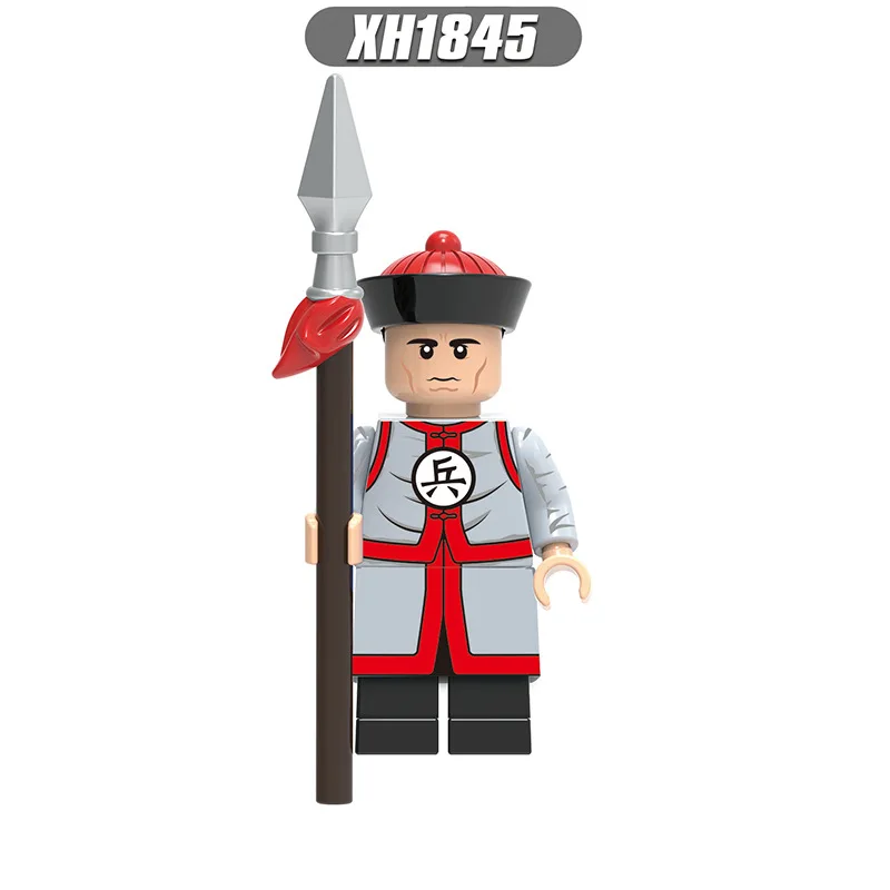 In Stock Anime Figure Runner Qing Soldiers Peripheral Model Assembling Building Blocks Desktop Decoration Collection Gifts Toys