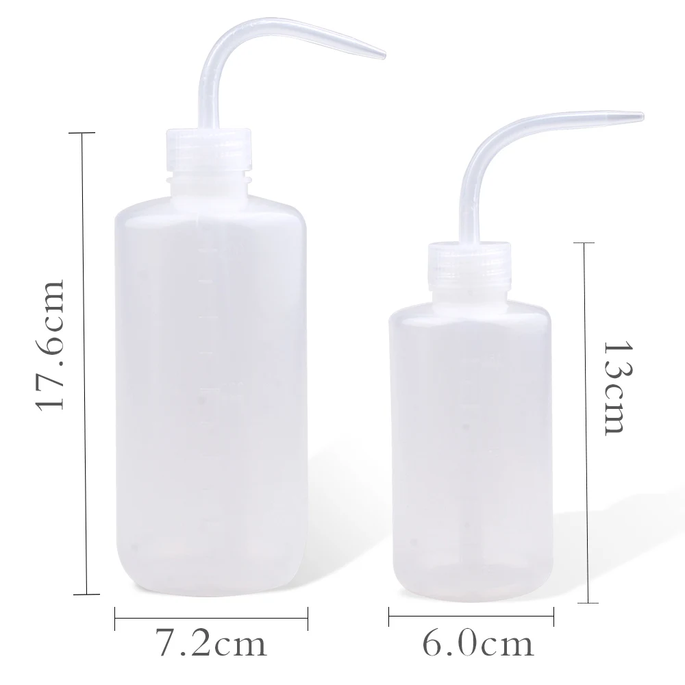 2Pcs 250ml /500ml Eyelash Cleaning Washing Bottle Grafting Eyelashes Plastic Squeeze Bottle Professional Lash Extension Supplies