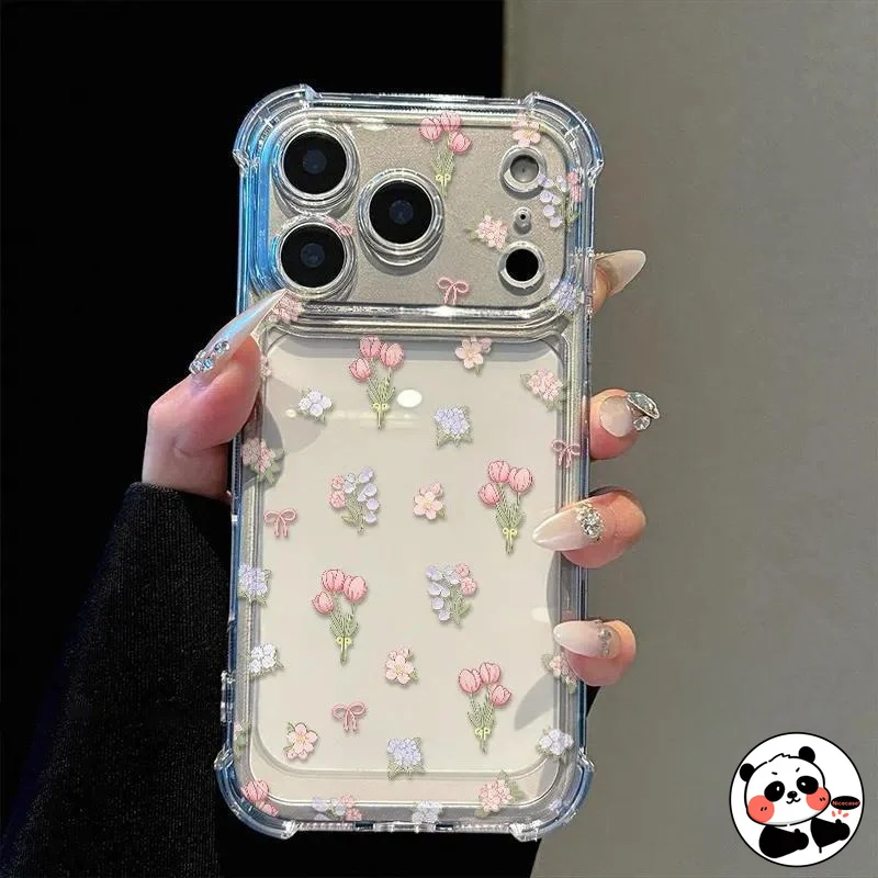 Cartoon Flower Clear Case For Samsung Galaxy A20S A20E A17 A16 A15 A14 A13 A12 A11 A10S A10E A10 A07 A06 A05S A04E A04S Cover