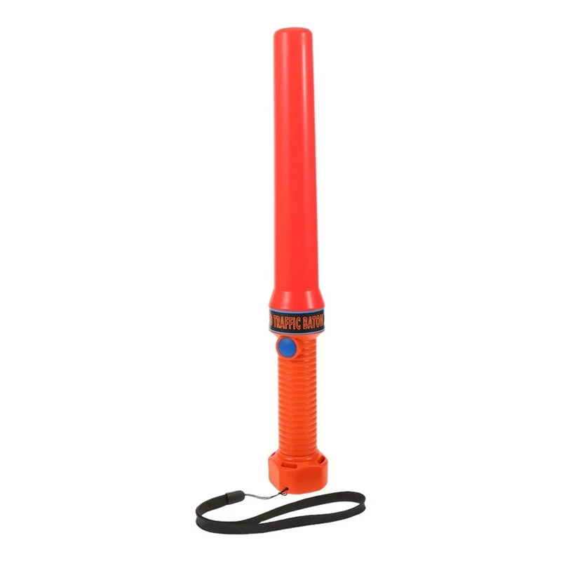 Airport Light Wand 36.5cm LED Traffic Control Stick Portable Flashing Safety Wand Wrist Strap for Outdoor Night Use