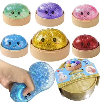 Dumpling Squishy Mysteries Dumplings Stress Relief Fidget Toys Home Office Desk Accessories Party Gift Mystery Dumpling Squishy