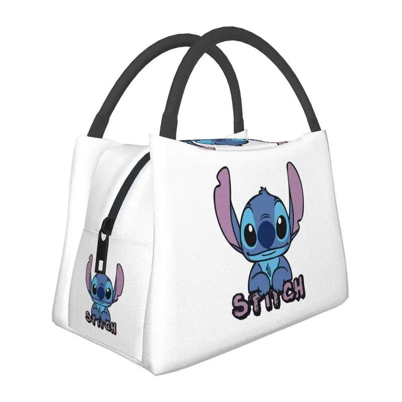 

Cartoon TV Animation Stitch Insulated Lunch Bag for Camping Travel Waterproof Thermal Cooler Lunch Box Women