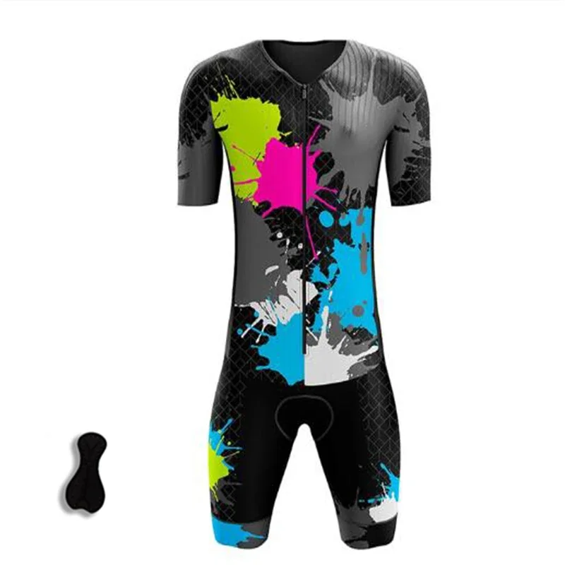 Men\'s Custom Sublimated Triathlon Jumpsuit Uniforms Bike Jersey, Bike Clothing Design Breathable Cycling Jersey Triathlon Suits