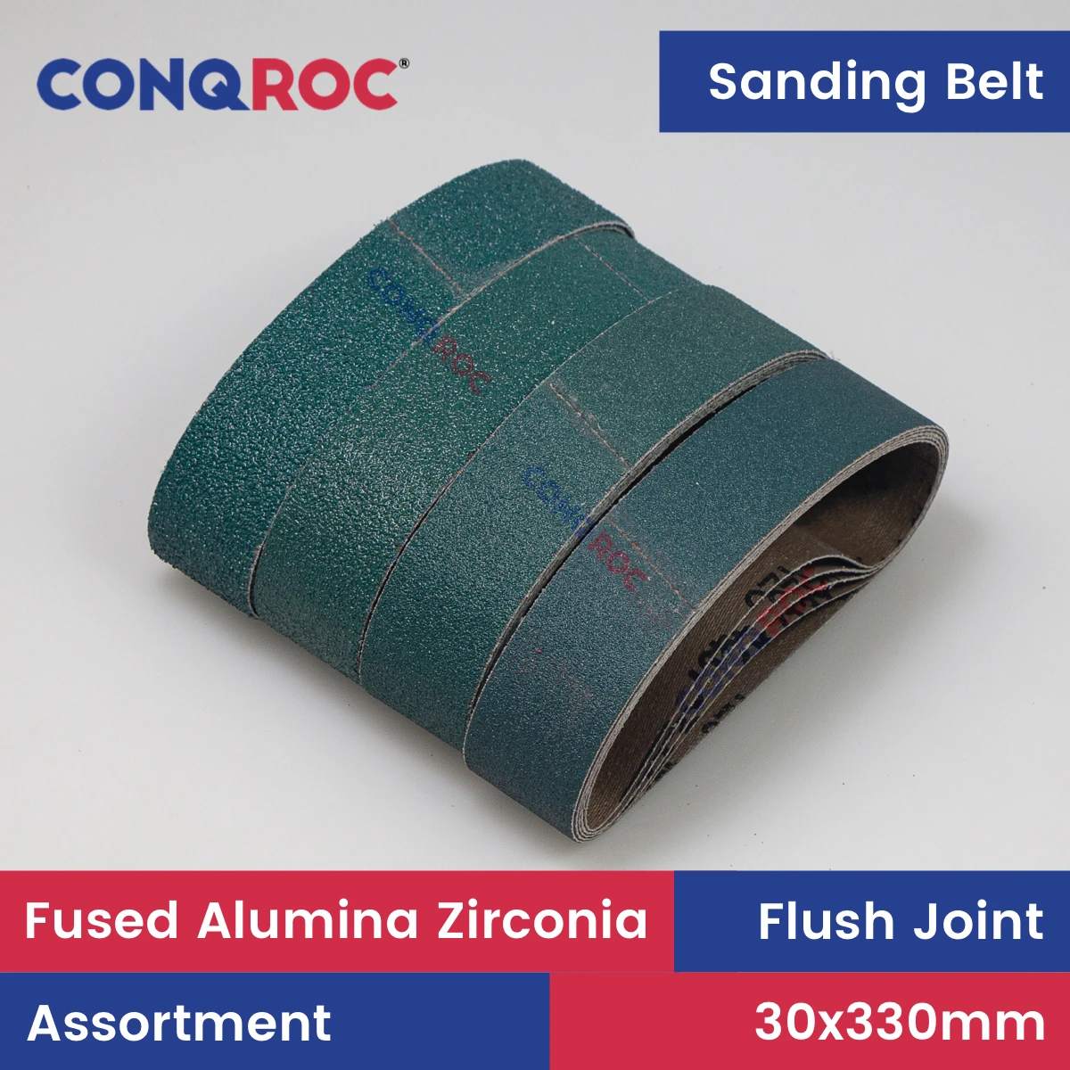 30x330mm Sanding Belts Fused Alumina Zirconia 1-3/16