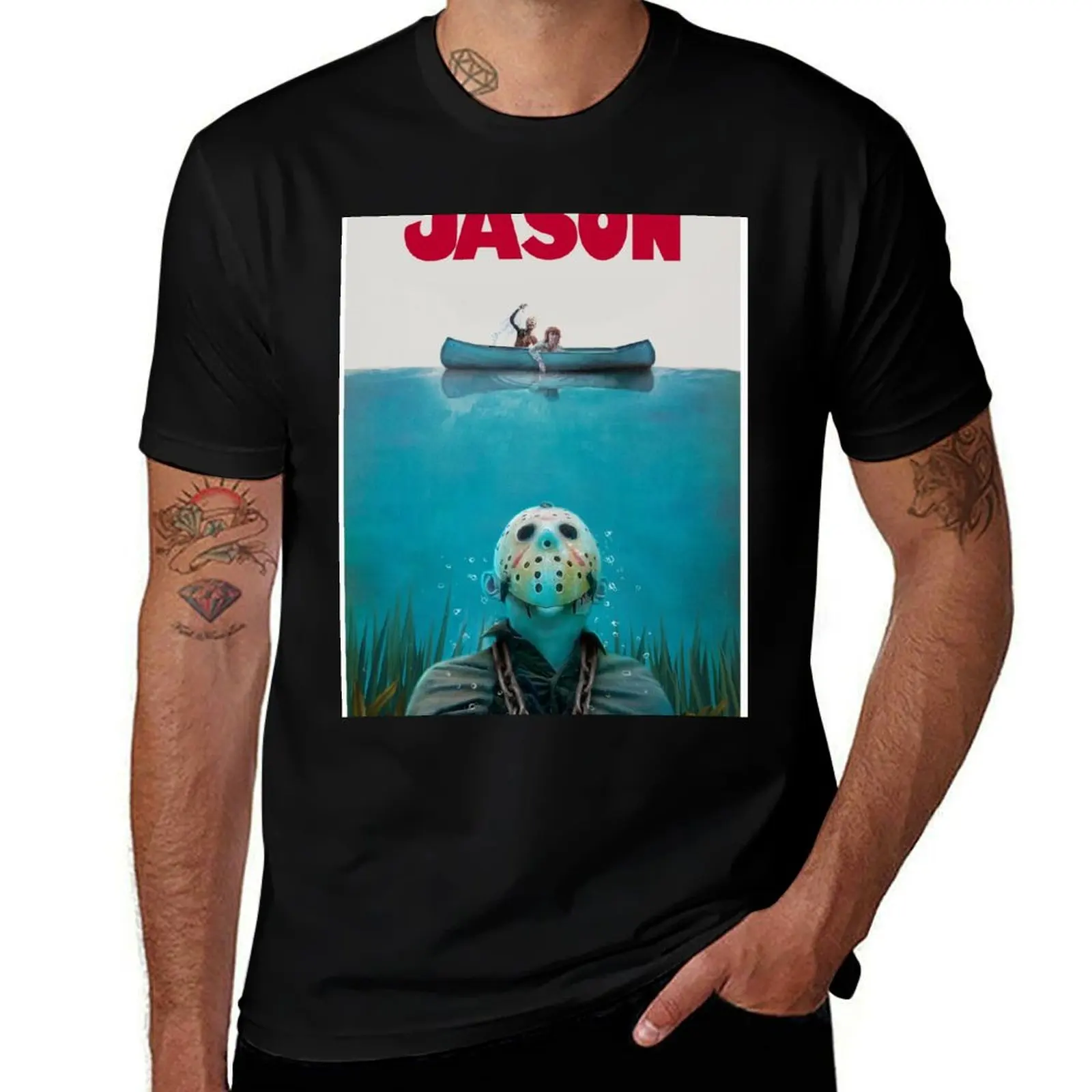 

Jason Voorhees Friday the 13th T-Shirt customs Anime t-shirt aesthetic clothes Men's cotton t-shirt