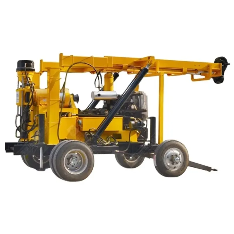 Customized Wheel Traction Hydraulic Drilling Machine 600m Large Civil Deepwater Well Drilling Rig